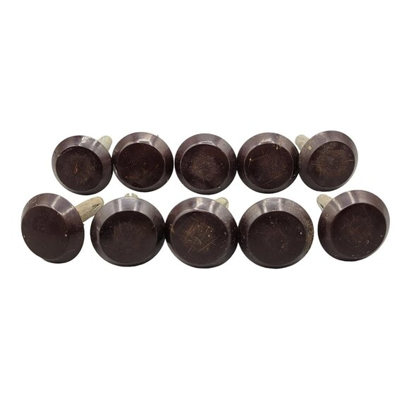 Bakelite Furniture Slides Remco Domes of Silence Vintage Set of 10 - Picture 1 of 8